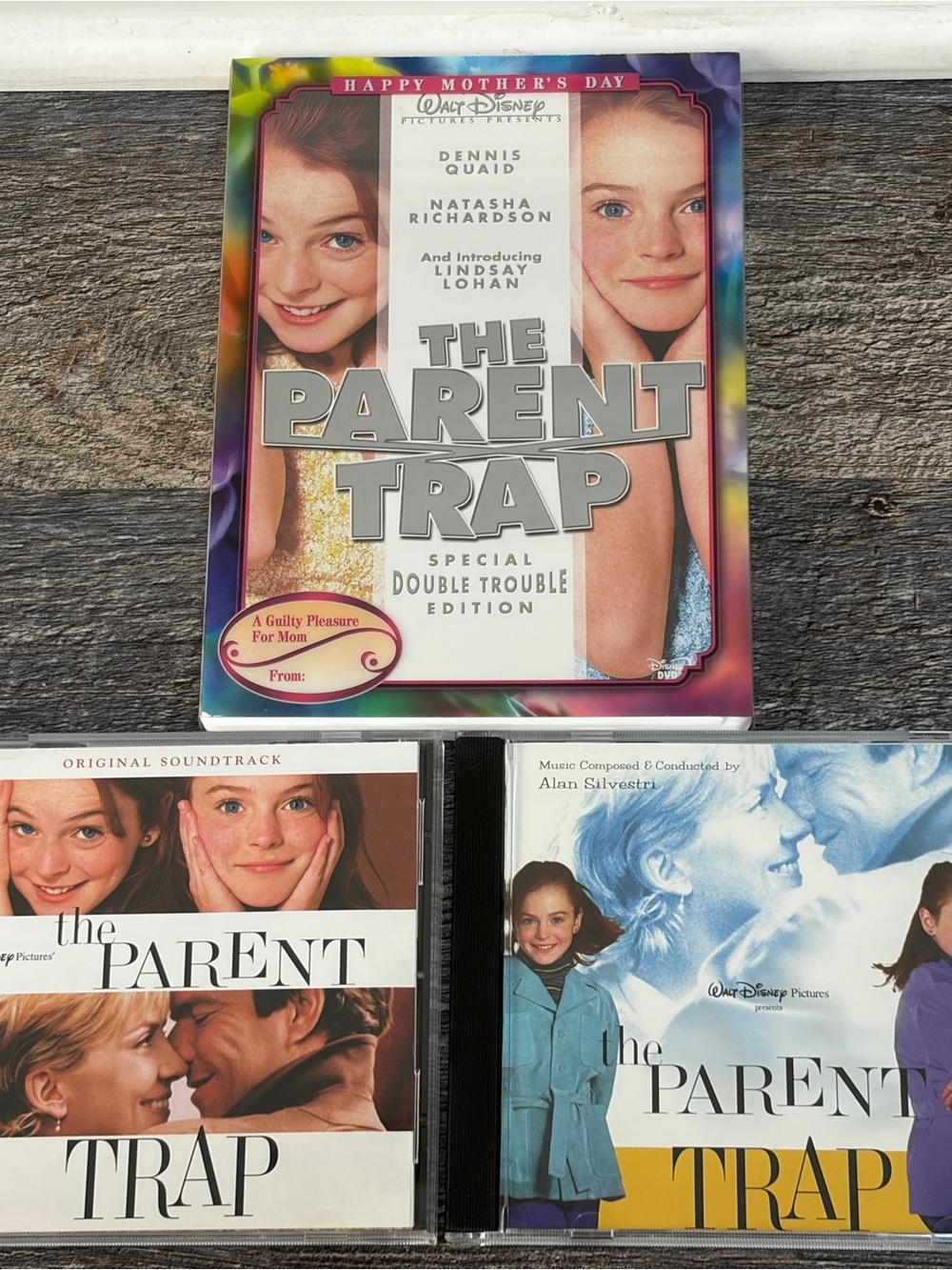 Disney’s The Parent Trap 1998 DVD w/ Rare Slipcover & Soundtrack/Score CD Bundle